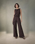 Avira: Walnut Mosaic Cowl Co-ord Set – hero front