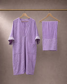 Ameera: Lilac Threadwork Crush Co-ord Set – refined hanger packshot