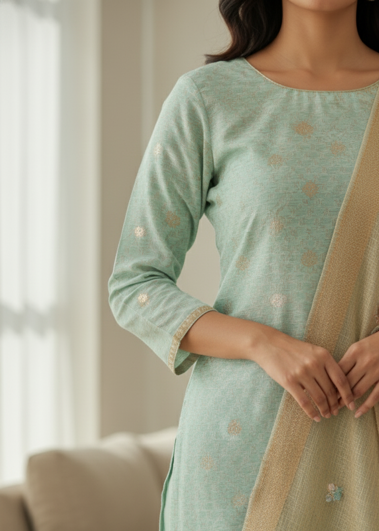 Aabroo garment detail close-up