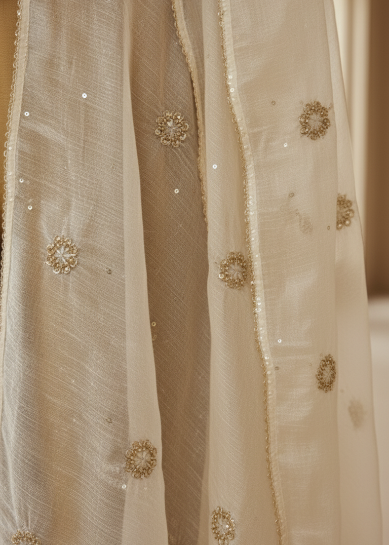 Naqsh garment detail close-up
