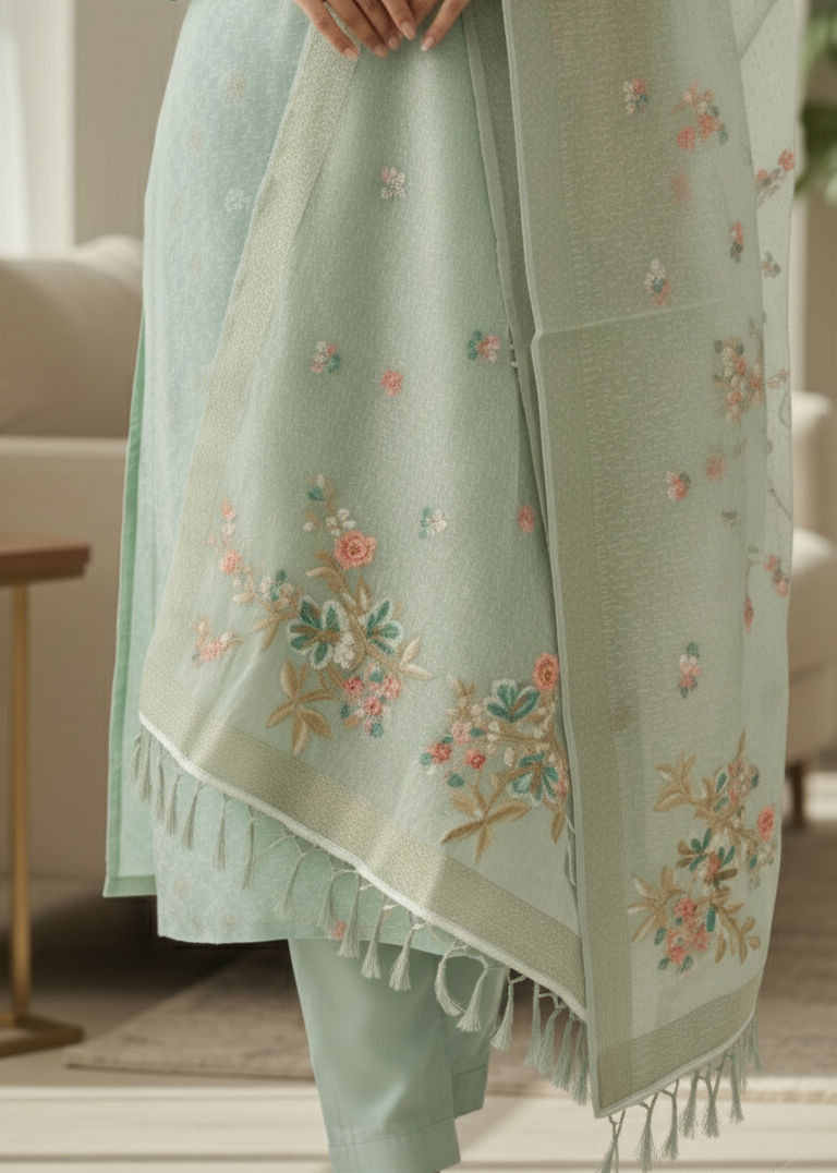 Saba garment detail close-up