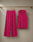 Mrigakshi: Deep Pink Antelope Co-ord Set – refined hanger packshot