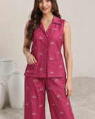 Mrigakshi by House of Somarra — Close-up of the collar, buttons and small printed motifs.
