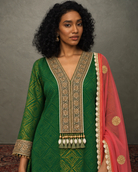 Aarshiya by House of Somarra — Aarshiya Green Coral Couture Set, product photo 3.