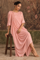 Blush Pearl Draped Dress — Product photo 3