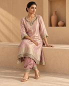Blush Gold-Coin Kurta & Salwar Set — Product photo 4