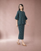 Vihaga: Rama Green Little Dinosaur Co-ord Set – profile or documented back